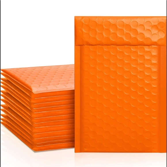 Office Last Set 1 Small Size Orange Bubble Mailers 4 X 8 Inch Poshmark